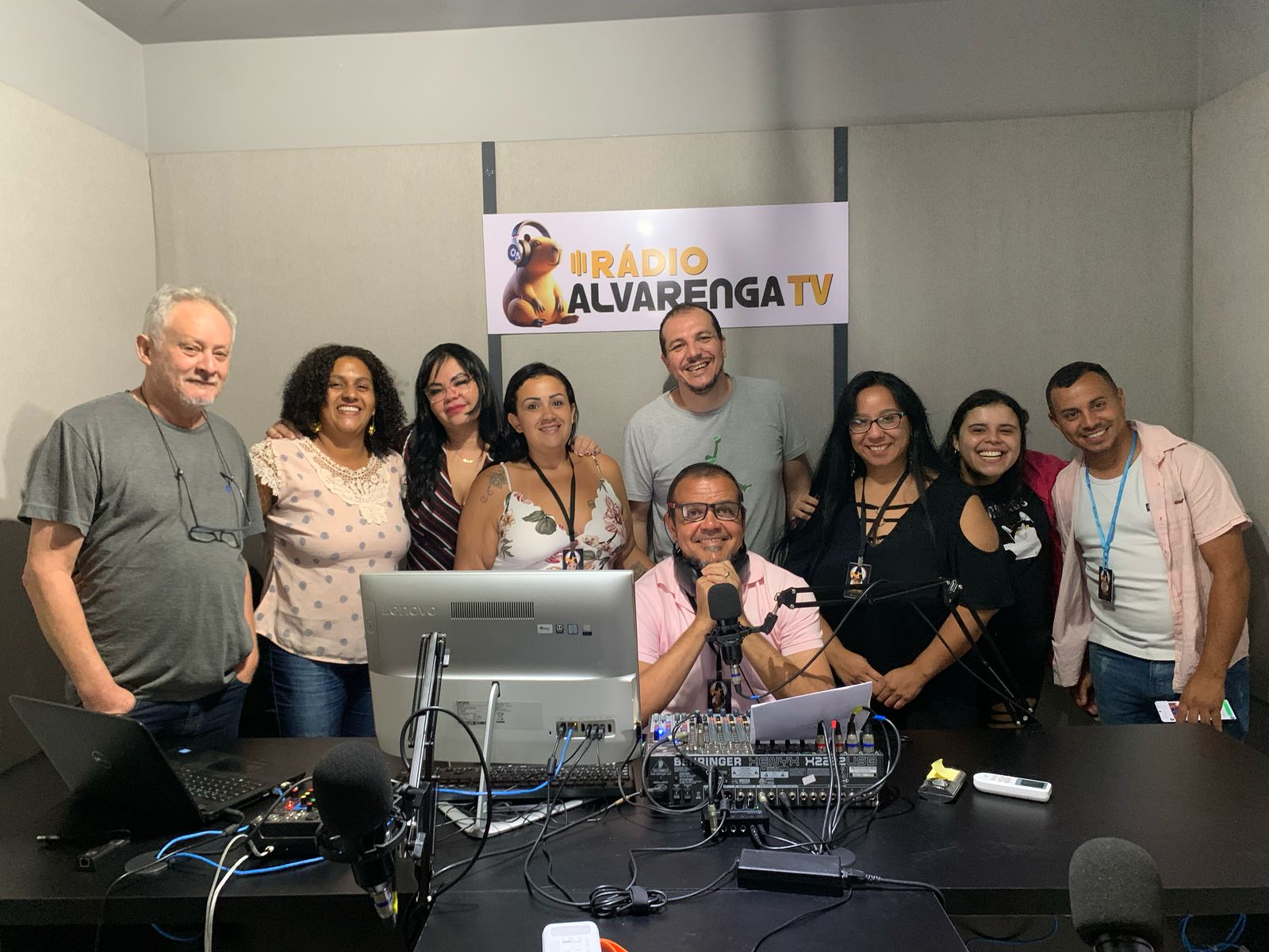 Equipe Alvarenga TV, e os novos locutores da Rádio
